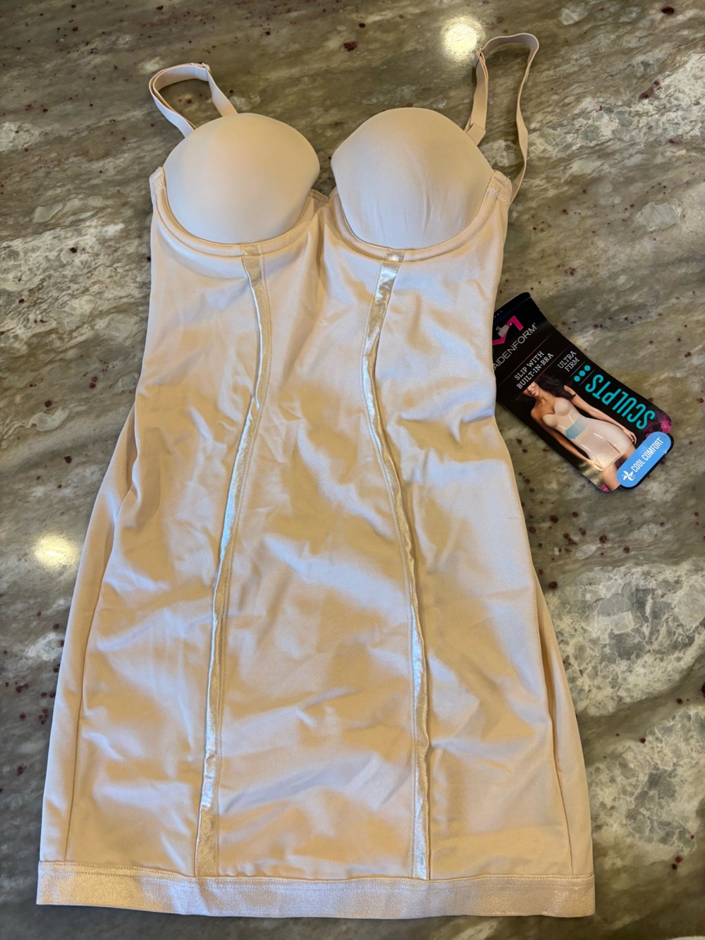 Maidenform Light Nude Shapewear Slip Dress